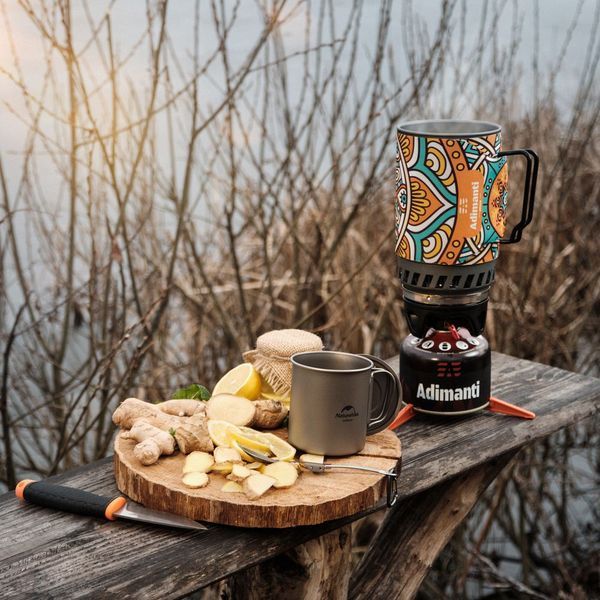 Кружка титанова з ручкою 450 мл Naturehike NH20CJ005 6927595745786 фото