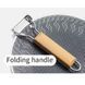 Сковорода з нержавіючої сталі зі складаною ручкою Naturehike CNK2550CF011, 29,5 х 29,5 см 6977465868473 фото 2
