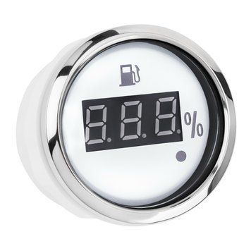 Цифровий датчик палива I GAUGE 52 мм з функцією попередження (білий) LED дисплей 240~33 OHM WKFLW-DGW фото