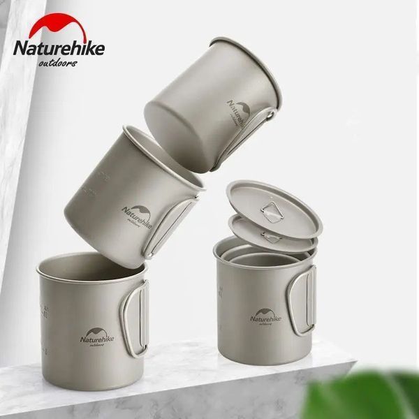 Кружка титанова з ручкою 600 мл Naturehike NH20CJ005 6927595769966 фото