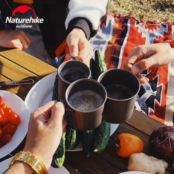 Кружка титанова з ручкою 600 мл Naturehike NH20CJ005 6927595769966 фото