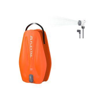 Душ портативний із ємністю та насосом Flextail Tiny Shower Bag, 20л, помаранчевий TSB-650 фото