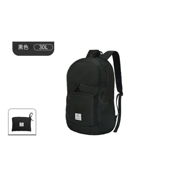 Рюкзак компактний надлегкий Naturehike NH17A017-B Yunyan, 30 л, чорний 6977465868275 фото