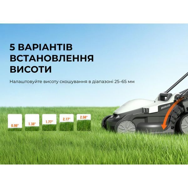 Акумуляторна газонокосарка Litheli, живлення від павербанку (УМБ Litheli Power Bank 20000 mAh, 45 W, 4А, 1 шт в комплекті) U20LM00-0U120 фото